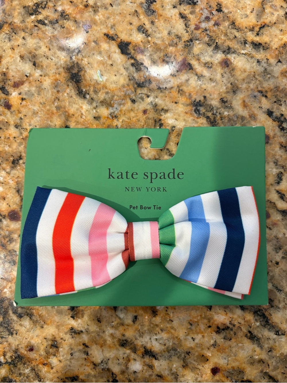 kate spade Multi-colored Stripe Pet Dog Bow Tie